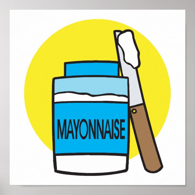 Poster bocal de mayonnaise (Devant)