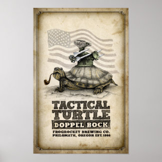 Poster Bock Tactique Doppel Tortue