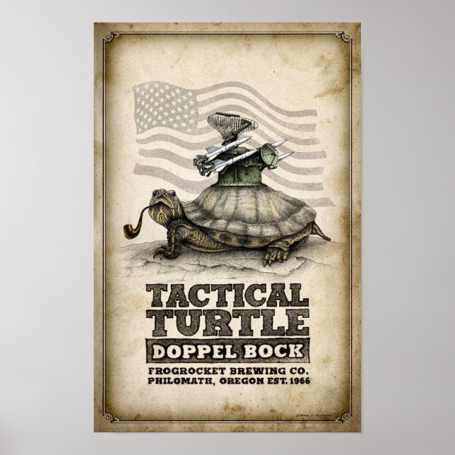 Poster Bock Tactique Doppel Tortue (Devant)