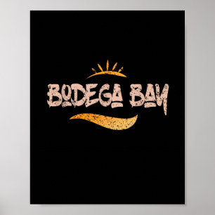 Poster Bodega Bay Californie mode de rue 