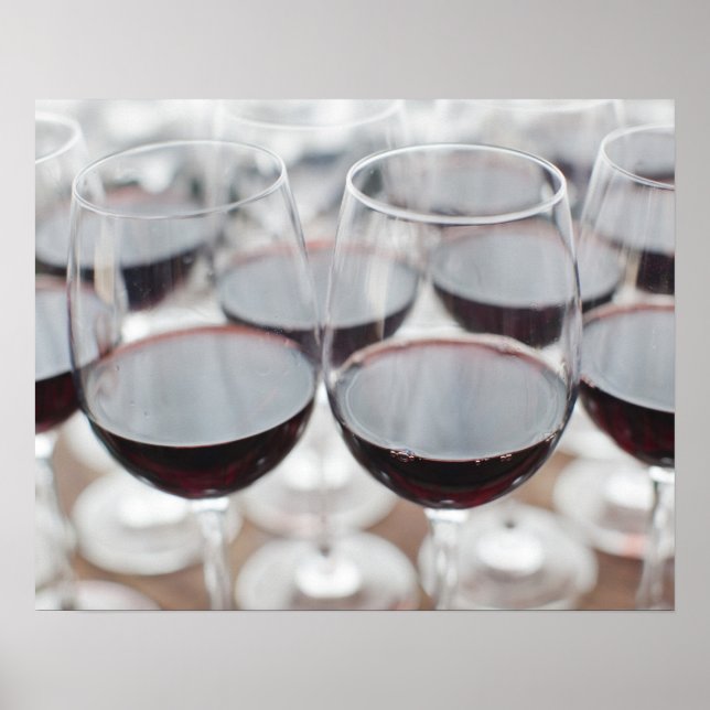 Poster Bodega Marques de Riscal, dégustation de vin (Devant)