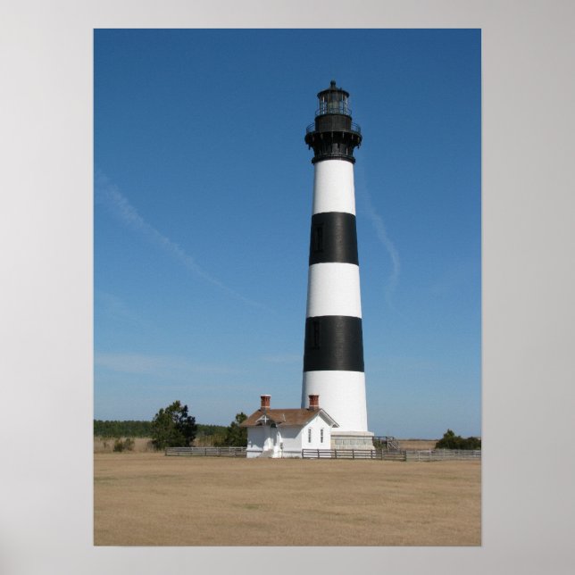 Poster Bodie Island Lighthouse Outer Banks NC Imprimer (Devant)