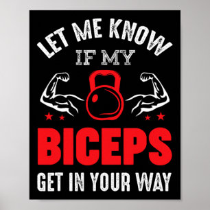 Poster Bodybuilder Biceps Fitness Fitness Motivation