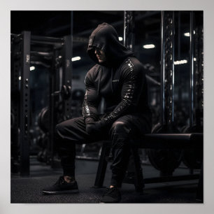 Poster Bodybuilder se focalise sur l'ascenseur suivant