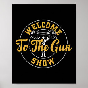 Poster Bodybuilding Bienvenue au spectacle des armes - Ci