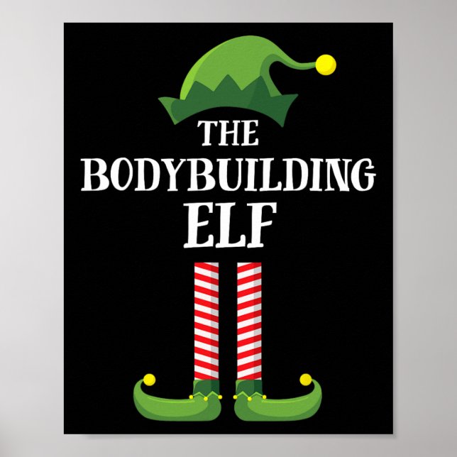 Poster Bodybuilding Elf Correspondance Famille Groupe Noë (Devant)