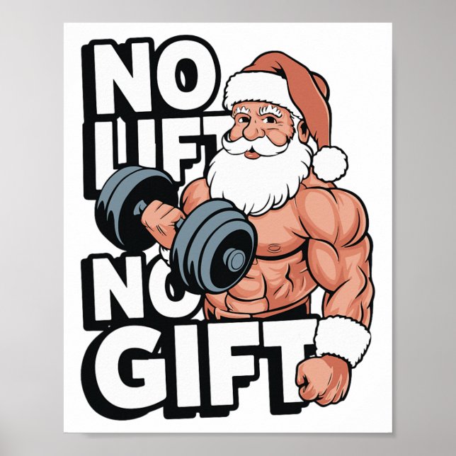 Poster Bodybuilding Fitness Gym Christmas Gifts For Bodyb (Devant)