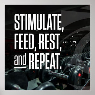 Poster Bodybuilding Gym entraînement Motivationnel