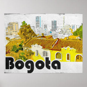 Poster Bogota Colombie Vintage