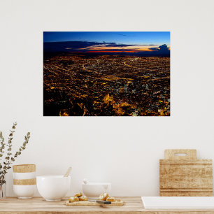 Poster Bogota Colombie Voyage