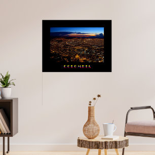 Poster Bogotá Night Panorama
