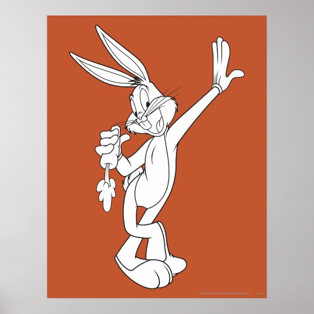 Poster BOGS BUNNY™ Carotte alimentaire (Devant)