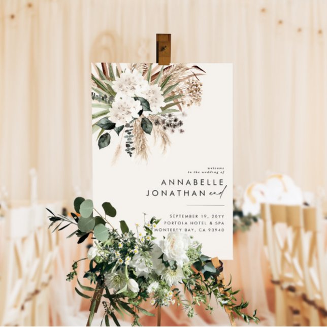 Poster bohemian botanical modern elegant foliage (Créateur téléchargé)