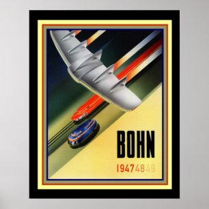 Poster Bohn et rétro furturiste Imprimer 16 x 20