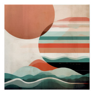 Poster Boho Abstrait