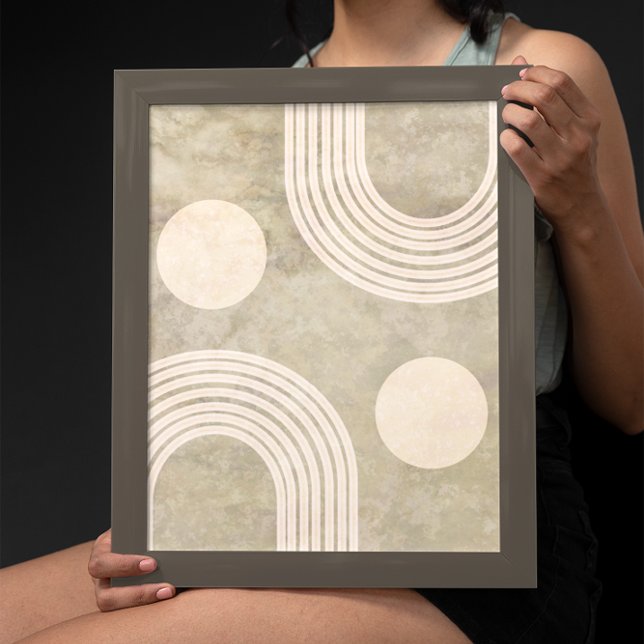 Poster Boho Abstrait Rainbow Art Décor (Créateur téléchargé)