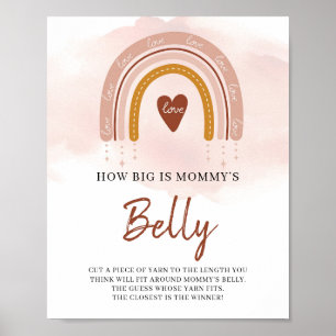 Poster Boho Arc-en-ciel quelle est la taille du ventre de