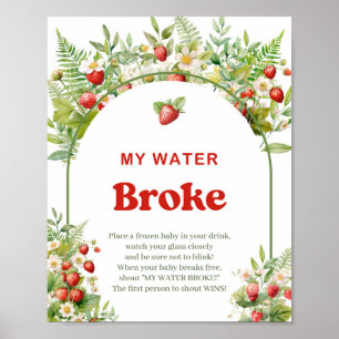 Poster Boho Arch fraise sauvage My Water Broke jeu