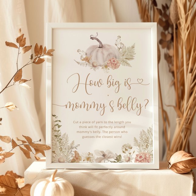 Poster Boho automne quelle taille est maman's ventre jeu  (Créateur téléchargé)