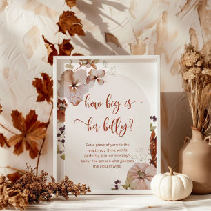 Poster Boho automne quelle taille est maman's ventre jeu
