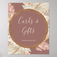 Boho Botanical | Panneau Cartes et cadeaux Dusty R