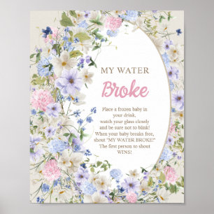 Poster Boho Bouquet luxuriant Été rouillé Mon eau cassée