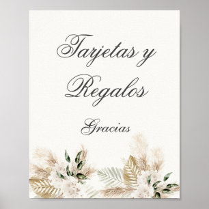 Poster Boho Cartes et cadeaux mariage espagnol