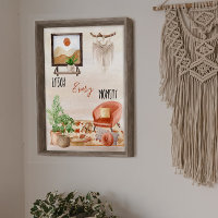 Boho Chic Accueil Citation Profitez de chaque inst