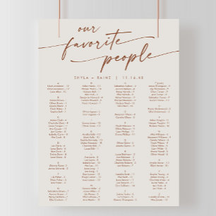 Poster Boho Chic Bohemian Cream Imprimable Seing Chart