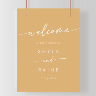 Poster Boho Chic Jaune Marigold do-it-yourself Mariage Af