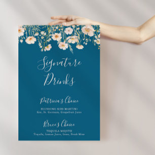 Poster Boho classique Blush Fleur sauvage Signature Boiss