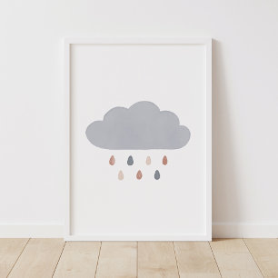 Poster Boho Cloud Neutral Nursery Decor