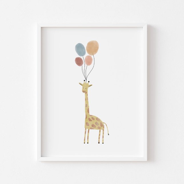 Poster Boho couleur Giraffe imprimé (Créateur téléchargé)
