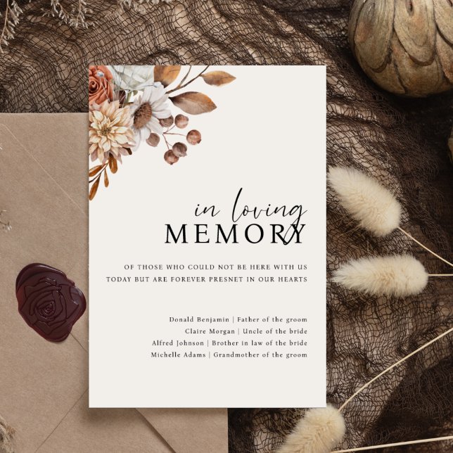 Poster Boho crème en Mariage de mémoire amoureuse Connexi (Créateur téléchargé)