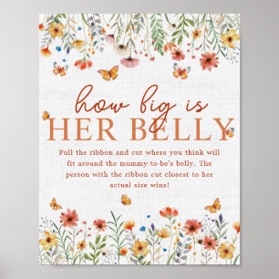 Poster Boho Fleur sauvage Quelle Grosse Taille Son Baby s