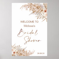 Boho Floral avec Pampas Fern Fête des mariées d'ac