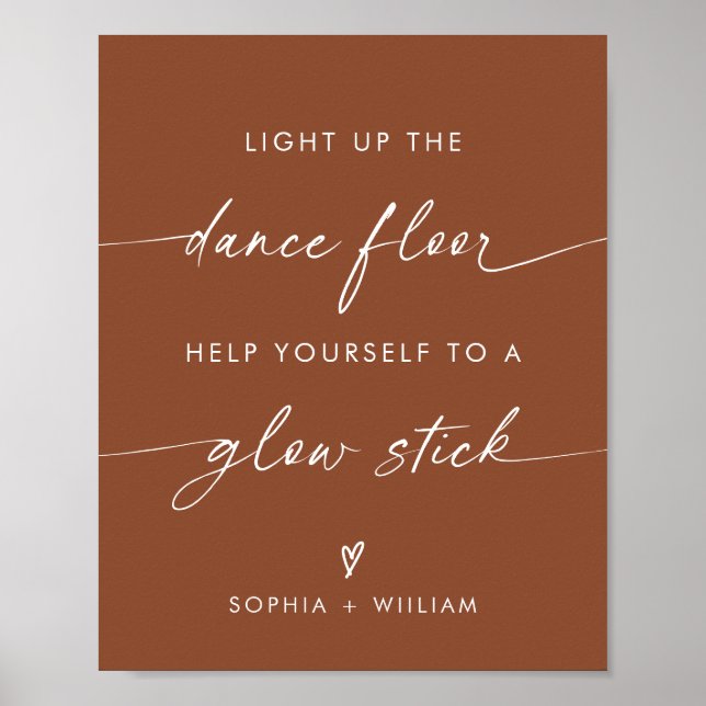 Poster Boho Light Up the Dance Floor | Stick Llow Stick (Devant)