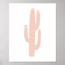 Boho Neutral Blush Cactus Cactus Cactus Décor Nurs
