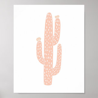 Poster Boho Neutral Blush Cactus Cactus Cactus Décor Nurs