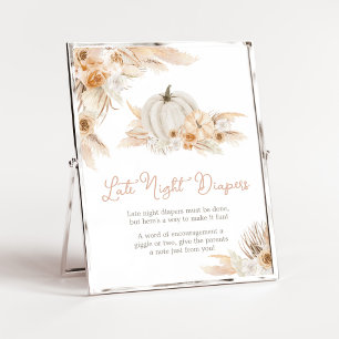 Poster Boho Neutral Citrouille Late Night Diapos