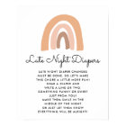 Boho Rainbow Baby shower tard nuits Diaper jeu
