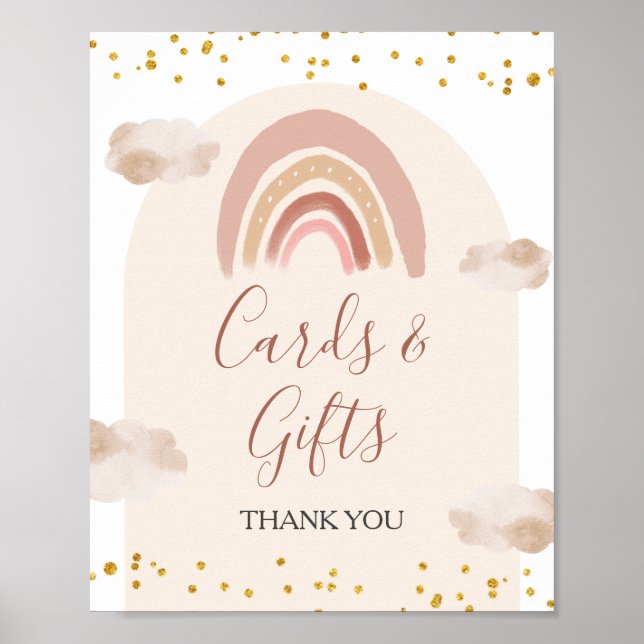 Poster Boho Rainbow n'est pas elle Onederful Cartes & Cad (Devant)