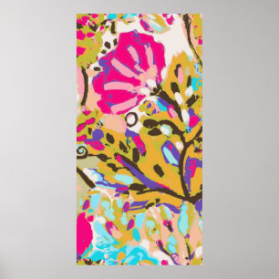 Poster Boho rose I floral