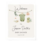 Boho Rustic Baby shower Garçon Neutre Bienvenue