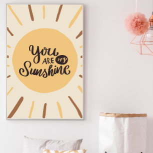 Poster Boho Sunshine Nursery Wall Art