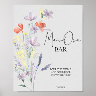 Poster Boho Wildflowers \ Bar Mosaïque