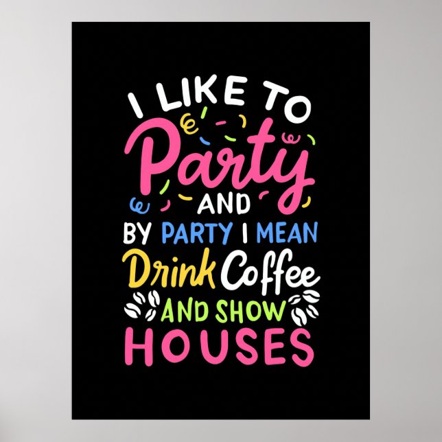 Poster Boire Café Et Maisons De Spectacle (Devant)