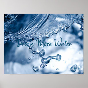 Poster Boire plus d'eau / Style de vie sain