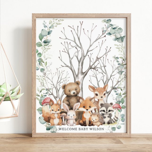 Poster Bois Animaux Végétation Mentions légales Livre d'o (Créateur téléchargé)