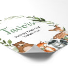 Bois animaux verdure baby shower faveurs signe